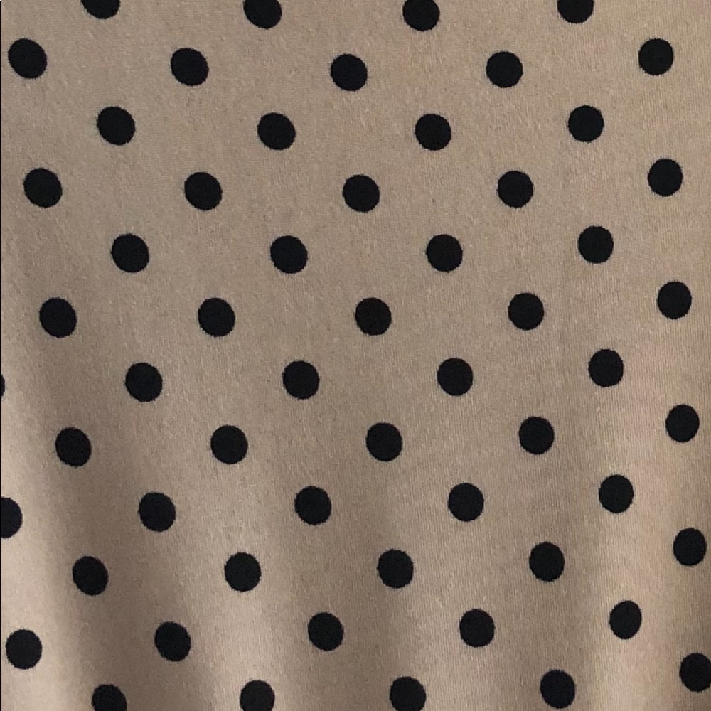 NWT NY collection tan dress with black polkadots - Picture 6 of 8